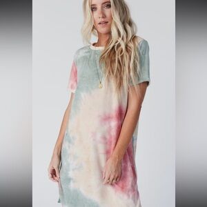 Three Bird Nest The Nest On The Daily Oversized Slit Tee Dress